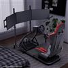 Hottoby Cockpit Racing Simulator Con Sedile Rosso E Supporto Triplo TV