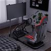 Hottoby Cockpit Racing Simulator Con Sedile Rosso E Supporto TV Compatibile