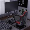 Hottoby Cockpit Racing Simulator Con Sedile Rosso E Supporto TV Compatibile