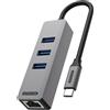 Sitecom USB-C-zu-Ethernet + 3x USB-Hub (AD-1008)