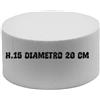 Generico Base Tonda in Polistirolo per Cake Design, 20 cm Diametro x 15 cm Altezza, Bianco