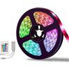 YASTA Striscia LED RGB Adesiva 5M Tagliabile Con Telecomando Alimentatore 12V SMD 5050