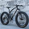 JAMCHE Mountain bike con ruota spessa 20/24/26 * 4,0 pollici, bici da trail mountain per pneumatici grassi per adulti, bicicletta a velocità 7/21/24/27/30, telaio in acciaio ad alto tenore di carbonio, bici