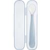 Chicco Cucchiaio Chicco Take Eat Easy in Morbido Silicone Grigio 6m+