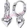 SANICO SRL Biojoux - orecchini hoop heart stainless steel BJT227
