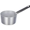 Baldassare Agnelli Pentole Agnelli Linea Alluminio 3 mm Professionale Casseruola Alta con Manico Inox, Argento, 14 cm