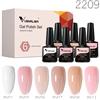 Venalisa Smalto per unghie gel 6/12 pz/set Base in gomma colorata Gelatina Rosa Colore naturale Serie Collezione Nude Kit VIP Neon Summer Gel
