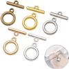 NONE 10 set OT Toggle End Catenacci Chiusura di fissaggio Fibbia Connettori per collana fai da te Bracciale Creazione di gioielli Forniture Accessori
