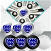 NONE Car Styling Alluminio 4 Pz 56mm Coprimozzo centrale ruota auto Adesivi antipolvere per Lancia Logo Kappa Delta 3 Ypsilon Musa Voyager