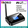 VAORLO Ricevitore trasmettitore audio Bluetooth multifunzione Convertitore DAC adattatore wireless stereo coassiale ottico AUX da 3,5 mm per TV PC