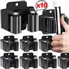 NONE 10/1x Porta scopa in acciaio inossidabile Porta scopa a parete Ganci portaoggetti resistenti alla ruggine Bagno Cucina Attrezzi da giardino Organizzazione Rack