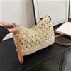 Yogodlns Borsa a tracolla estiva intrecciata in paglia Tracolla staccabile Borsa da donna con pochette Borsa con cerniera per le vacanze di viaggio in spiaggia
