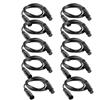 GVT Cavi DMX da 10 pezzi da 1 m per accessori controller luce scenica con schermatura 1 metro di lunghezza cavo DMX di connessione segnale a 3 pin