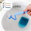 NONE 1/2/3 pezzi scopino per WC curvo manico lungo spazzole per pulizia WC strumenti per la pulizia profonda della casa accessori per il bagno