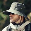 NONE Cappello da sole da uomo a tesa larga impermeabile UPF50+ con protezione UV per pesca, escursioni, campeggio, attività all'aperto, leggero e traspirante