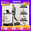 ROBORE Tapis Roulant Pieghevole ROBORE X5F con Inclinazione del 14%, Motore Silenzioso da 2.5HP, Velocità Massima 10km/h, Carico Massimo 150kg, Display LED e Telecomando