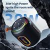 ZEALOT Altoparlante Bluetooth Zealot-M1 30W con bassi potenziati, portatile, wireless, per esterni, 10 ore di autonomia, impermeabile IPX6, Bluetooth 5.4