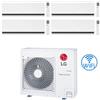 Lg Climatizzatore Condizionatore LG Dualcool Premium R32 Wifi Quadri Split Dual Inverter 9000 + 9000 + 9000 + 9000 BTU con U.E. MU4R25 NOVITÁ Classe A++/A+