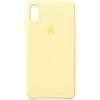Apple MUJR2ZM/A Custodia in Silicone per iPhone XS Max, Giallo Crema