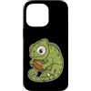 rugby chameleon mascot cute rugby oval b Custodia per iPhone 14 Pro Max Rugby Camaleonte Con Palla