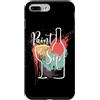 KAEDAM Gifts: Hobbies Custodia per iPhone 7 Plus/8 Plus Paint and Sip - Decorazione artistica su tela, motivo: vino