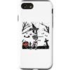 Funny Halloween Shirts Scary Gifts Women Custodia per iPhone SE (2020) / 7/8 Dabbing Scheletro Skull Rib Cage Dab Dance Divertente Halloween