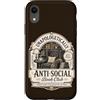 Goth Book Club Apparel Custodia per iPhone XR Book Club Reading Amante Bookworm Biblioteca introversa