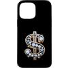 Golden Dollar Sign Diam0nds Luxury Curre Custodia per iPhone 13 Pro Max Oro Dollaro Segno Diam0nds Lusso Valuta Soldi