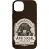Goth Book Club Apparel Custodia per iPhone 14 Plus Book Club Reading Amante Bookworm Biblioteca introversa