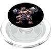 Bear Lifting Barbell Workout Fitness Str Orso con bilanciere Fitness Training Muscle Building PopSockets PopGrip per MagSafe