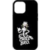 Gamer Coole Sprüche Lustiges Fun Shirt C Custodia per iPhone 12 Pro Max Chill Bro Cooler USB-C Cavo Occhiali da Sole Scritta Gamer