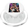 Black German Shepherd Stuffed Animal Dog Cani che suonano la chitarra Star Rock And Roll Pastore Tedesco PopSockets PopGrip per MagSafe