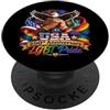 LGBT Pride U.S.A. 250th Anniversary by N USA 250° Anniversario LGBT Pride United by Freedom PopSockets PopGrip Adesivo