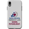 Insightful School Psychology Vibes Graph Custodia per iPhone XR School Psychologist Data Driven Empathy Led Behavioral Brain