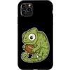 rugby chameleon mascot cute rugby oval b Custodia per iPhone 11 Pro Max Rugby Camaleonte Con Palla