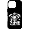 Chaos Moms Coffee Apparel Custodia per iPhone 16 Pro Feral Unhinged Moms Club Alimentato Da Caffeina E Caos