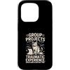 Student College Cat Humor Group Projects Custodia per iPhone 15 Pro Gruppo Progetti Esperienza Traumatica Umorismo gatto