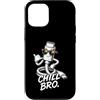 Gamer Coole Sprüche Lustiges Fun Shirt C Custodia per iPhone 12/12 Pro Chill Bro Cooler USB-C Cavo Occhiali da Sole Scritta Gamer
