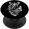 Demonique Tees and Ars Goetia Demon Gift Crocell Demon Surf To Skies Illustrazione PopSockets PopGrip Adesivo