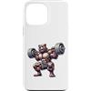 Bear Lifting Barbell Workout Fitness Str Custodia per iPhone 13 Pro Max Orso con bilanciere Fitness Training Muscle Building