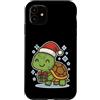 turtle winter cute animal snow box winte Custodia per iPhone 11 Tartaruga invernale con scatola