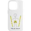 Whyitsme Design Custodia per iPhone 14 Pro Funny Mens Tele Sci, Ragazzi Telemark sciatore