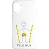 Whyitsme Design Custodia per iPhone 16 Plus Funny Mens Tele Sci, Ragazzi Telemark sciatore