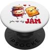 Perfect Pairings Apparel Carino Jam Toast Perfect Match Coppia di San Valentino PopSockets PopGrip Adesivo