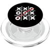 Mens Womens Boys Girls Tic Tac Toe Birth Carino estetico Tic Tac Toe Gioco Amante Regalo Uomini Donne Bambini PopSockets PopGrip per MagSafe