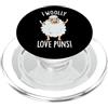 Punny Bone I Wooly Love Giochi di parole Divertenti Pun di pecora PopSockets PopGrip per MagSafe