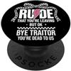 Dead to Us Mug Coworker Leaving Retireme Rude That You're Leaving But Ok Bye Traitor Youre Dead To Us PopSockets PopGrip Adesivo