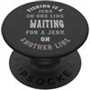 Whyitsme Design Detto divertente di pesca, umorismo di pesce PopSockets PopGrip Adesivo