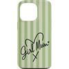 Animal Print Cute And Fun Custodia per iPhone 13 Pro Matcha Fiocco Verde Carino Ragazza Mamma