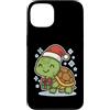 turtle winter cute animal snow box winte Custodia per iPhone 13 Tartaruga invernale con scatola